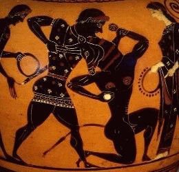 Teseo e il minotauro: la ragione, con S., cerca di domare l'istinto