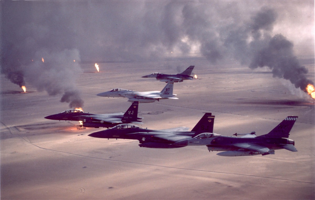 aerei USA in azione sull'Irak
