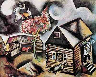 Chagall, pioggia
