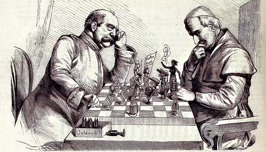 Bismarck gioca a scacchi col Papa
