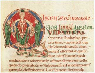 Incipit del Monologion Incipit del Monologion