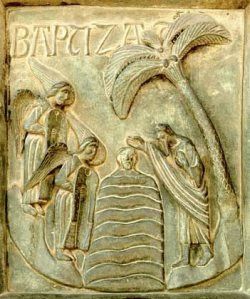 bassorilievo: Battesimo di Cristo