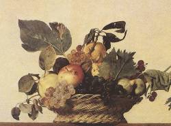 Caravaggio, cesto di frutta