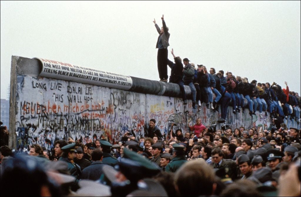 la caduta del muro di Berlino