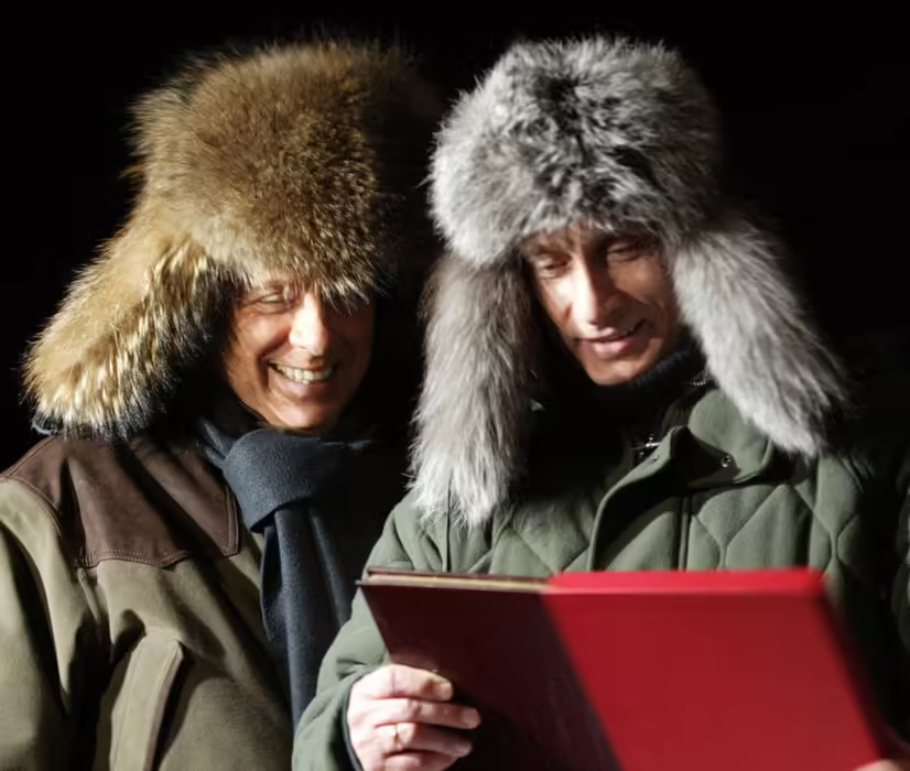 il Cavaliere con Putin